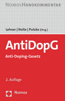 Hardcover Anti-Doping-Gesetz: Antidopg: Handkommentar [German] Book