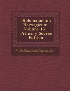 Paperback Diplomatarium Norvegicum, Volume 16 [Germanic] Book