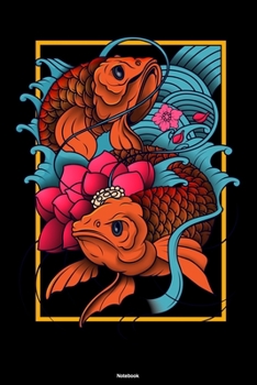 Notebook: Koi Carp Fish Yin Yang Journal Japan Oriental Composition Book Zen Koi Pond Gift