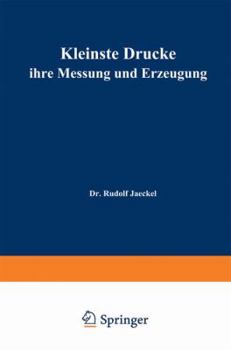 Paperback Kleinste Drucke Ihre Messung Und Erzeugung [German] Book