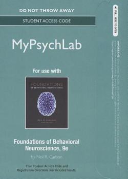 Misc. Supplies New Mylab Psychology -- Standalone Access Card -- For Foundations of Behavioral Neuroscience Book