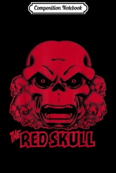 Paperback Composition Notebook: Marvel The Red Skull Retro Tonal Pile of Skulls Journal/Notebook Blank Lined Ruled 6x9 100 Pages Book