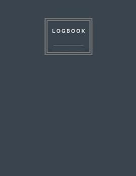 LOGBOOK: Black Carbon Cover Log Book Blank and Numbered 365 Pages Size 8.5 x 11 - A4 Size (Journal, Notes, Notebook, Diary, Sketchbook, Composition Book)