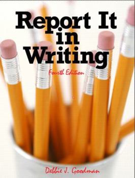 Paperback Report It in Writing Book