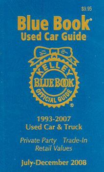 Paperback Kelley Blue Book Used Car Guide, July-December 2008 Book