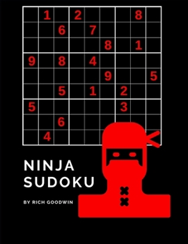 Paperback Ninja Sudoku: 100 Difficult Level 4 Puzzles [Large Print] Book