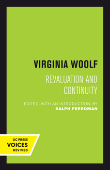 Paperback Virginia Woolf: Revaluation and Continuity Book