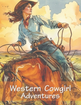 Western Cowgirl Adventures: Wild West Coloring Book for Teens and Adults: Horses, Cowboys, Rodeo Fun!