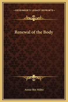 Hardcover Renewal of the Body Book