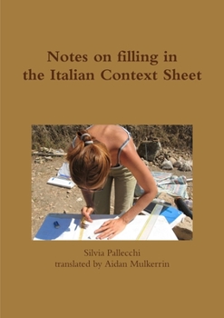 Paperback Notes on filling in the Italian Context Sheets Book