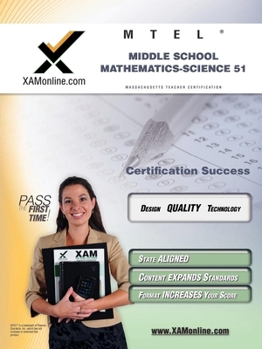 Paperback MTEL Middle School Mathematics/Science 51 Teacher Certification Test Prep Study Guide Book