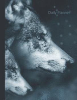 Paperback Planner: 2020 - 2021 Wolf Pack Daily Planner - Animal Nature Wild Gray Wolves Cover - January 20 - December 20 - Writing Notebo Book
