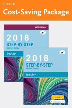 Paperback Step-By-Step Medical Coding, 2018 Edition - Text and Workbook Package Book