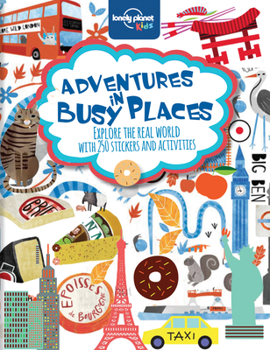 Paperback Adventures in Busy Places, Activities and Sticker Books 1 Book