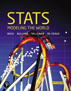 Hardcover STATS: Modeling the World + Mylab Statistics with Pearson Etext [With Access Code] Book