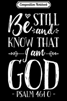 Composition Notebook: Be Still and Know That I am God Christian Jesus  Journal/Notebook Blank Lined Ruled 6x9 100 Pages