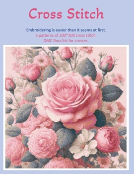 Paperback Cross Stitch: 5 patterns of 200*200 cross stitch. Book