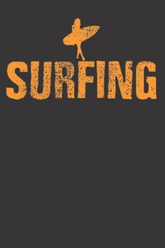 Notebook: Surfing Surfboard Surfer Girl Gift Dot Grid 6x9 120 Pages