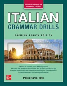 Paperback Italian Grammar Drills, Premium Fourth Edition Book