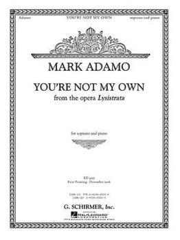 Paperback You're Not My Own from the Opera Lysistrata: Soprano Book