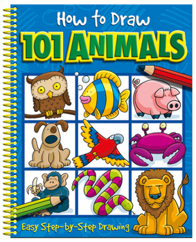 Spiral-bound How to Draw 101 Animals Book