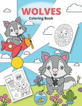 Paperback Wolves Coloring Book: Wolves coloring for kids Book