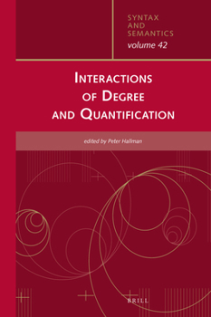 Hardcover Interactions of Degree and Quantification Book