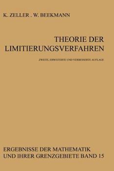 Paperback Theorie Der Limitierungsverfahren [German] Book