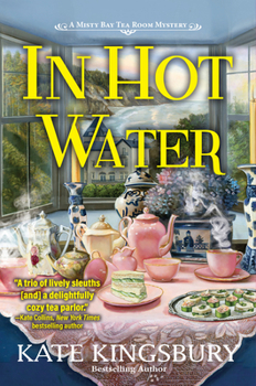Paperback In Hot Water: A Misty Bay Tea Room Mystery Book