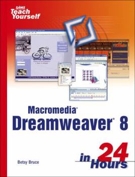 Paperback Sams Teach Yourself Macromedia Dreamweaver 8 in 24 Hours Book