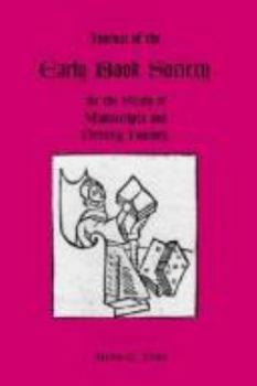 Paperback Journal of the Early Book Society Vol 6: For the Study of Manuscripts and Printing History Book