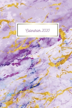 Paperback Calendrier 2020: Agenda Semainier 12 Mois Organiseur Et Planner, Janvier ? D?cembre 2020 A5 Rose Gold [French] Book