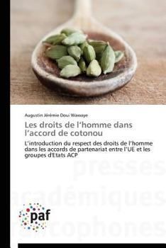 Paperback Les Droits de L Homme Dans L Accord de Cotonou [French] Book