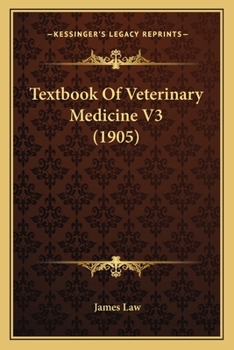 Paperback Textbook Of Veterinary Medicine V3 (1905) Book