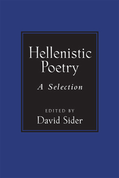 Paperback Hellenistic Poetry: A Selection Book