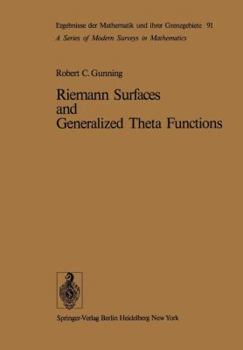 Paperback Riemann Surfaces and Generalized Theta Functions Book