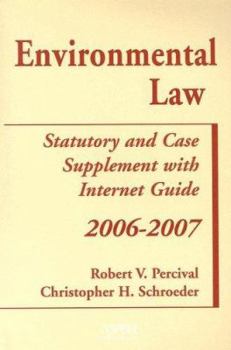 Paperback Environmental Law: Statutory and Case Supplement with Internet Guide Book