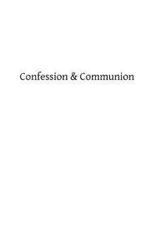 Paperback Confession & Communion: For Religious and Those Who Communicate Frequently Book