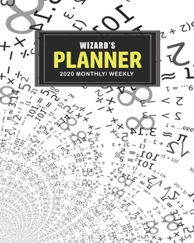 Paperback Wizard's Planner: 2020 Weekly and Monthly Planner for Math Teachers and Tutors Book