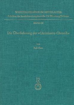 Hardcover Die Uberlieferung Der Christherre-Chronik [German] Book