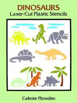 Paperback Dinosaurs Laser-Cut Plastic Stencils Book