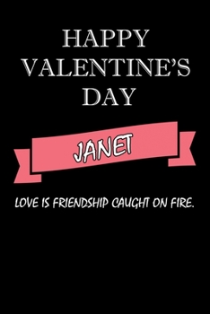 Paperback happy valentine's day Janet Quote: composition notebook: valentine's day gift for an happy valentine day gratitude your lover Book