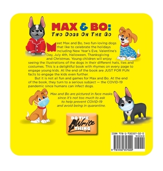 Hardcover Max & Bo: Two Dogs On The Go [Large Print] Book
