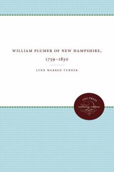 Paperback William Plumer of New Hampshire, 1759-1850 Book