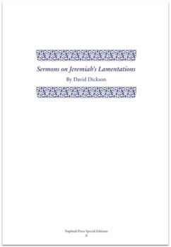 Sermons on Jeremiah's Lamentations