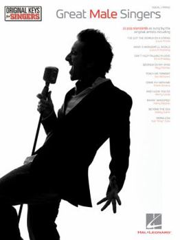 Paperback Great Male Singers - Original Keys for Singers Book