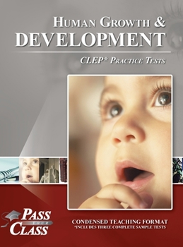 Hardcover Human Growth and Development CLEP Practice Tests Book
