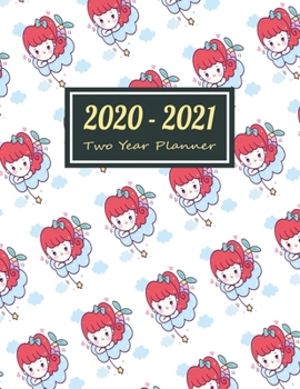 Paperback 2020-2021 Two Year Planner: Pretty Cover for Women Two Year Planner, Two Year Calendar 2020-2021, Daily Monthly Planner 2020 Size 8.5 x 11 Inch, B Book