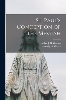 Paperback St. Paul's Conception of the Messiah Book