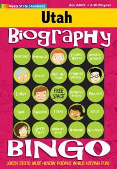 Hardcover Utah Biography Bingo Book